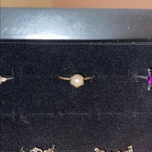 Pandora Silver Pearl Ring